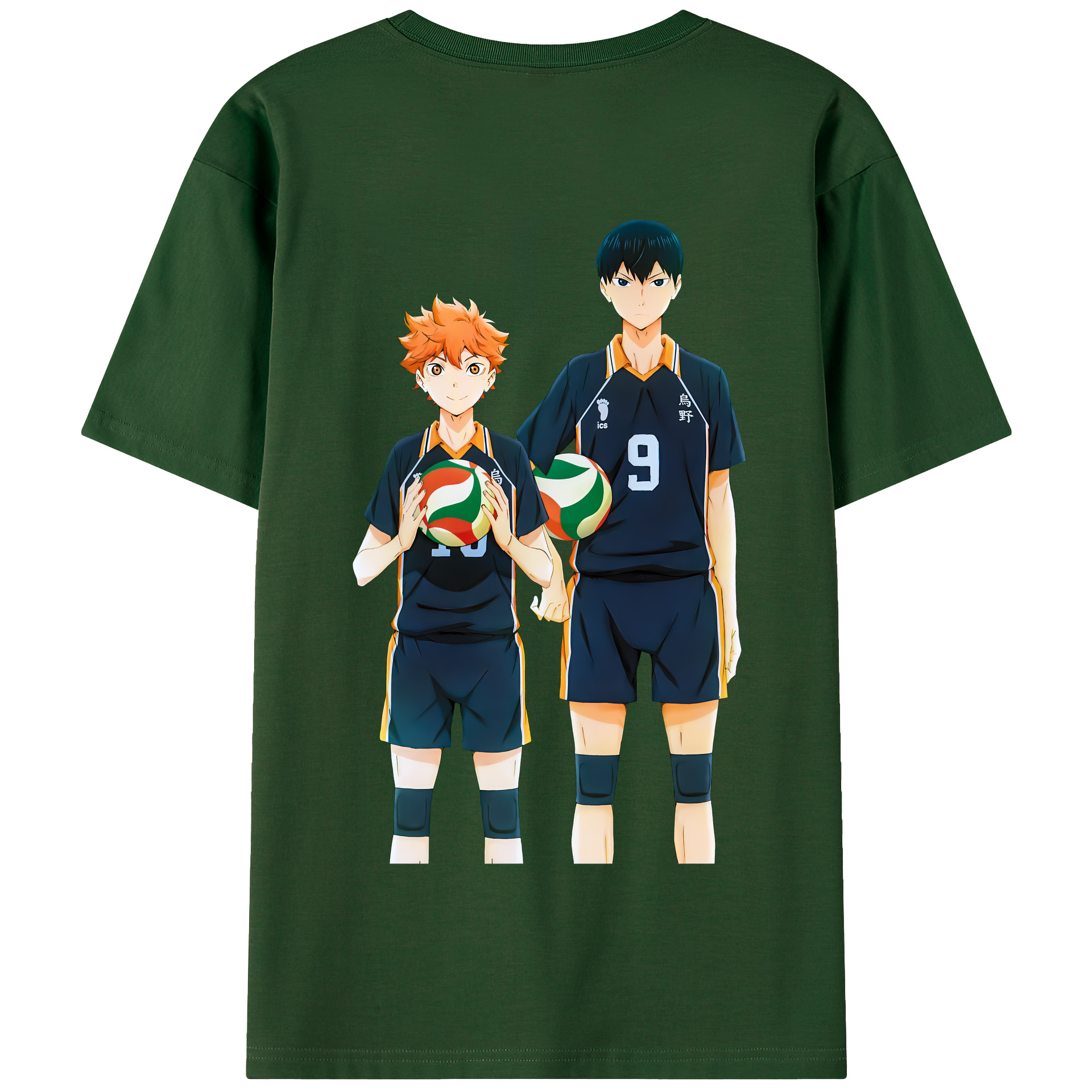 （画像用） ハイキュー!! Haikyu!! 綿100％半袖Tシャツ（背面プリント）